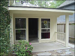 room addition with patio cover